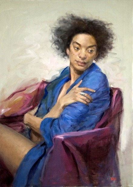 Woman In A Blue Robe