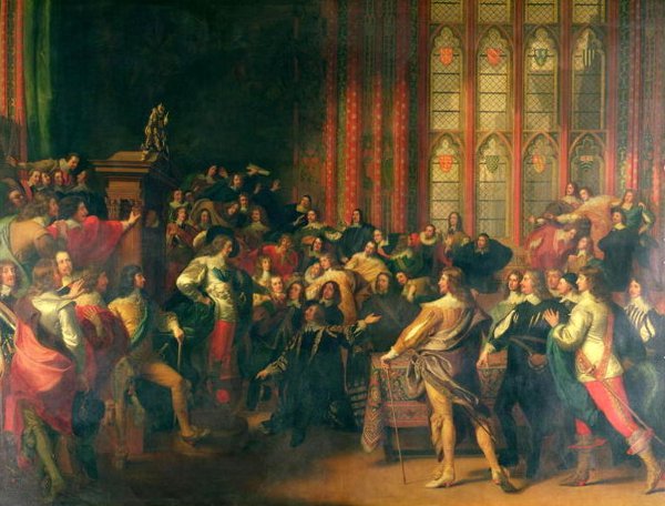 Charles I Demanding The Five Members In The House Of Commons In 1642